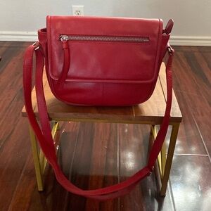 ili New York  Genuine Leather Zip Top Hobo Bag NWOT